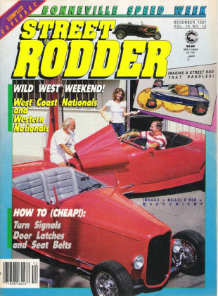 STREET RODDER 1987 DEC - GM SUNRACER SOLAR CAR, NEW LATCHES & POWER DOORS